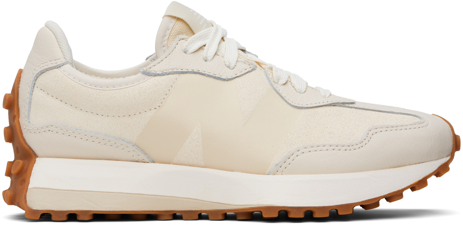 New Balance - Baskets 327 blanc cassé