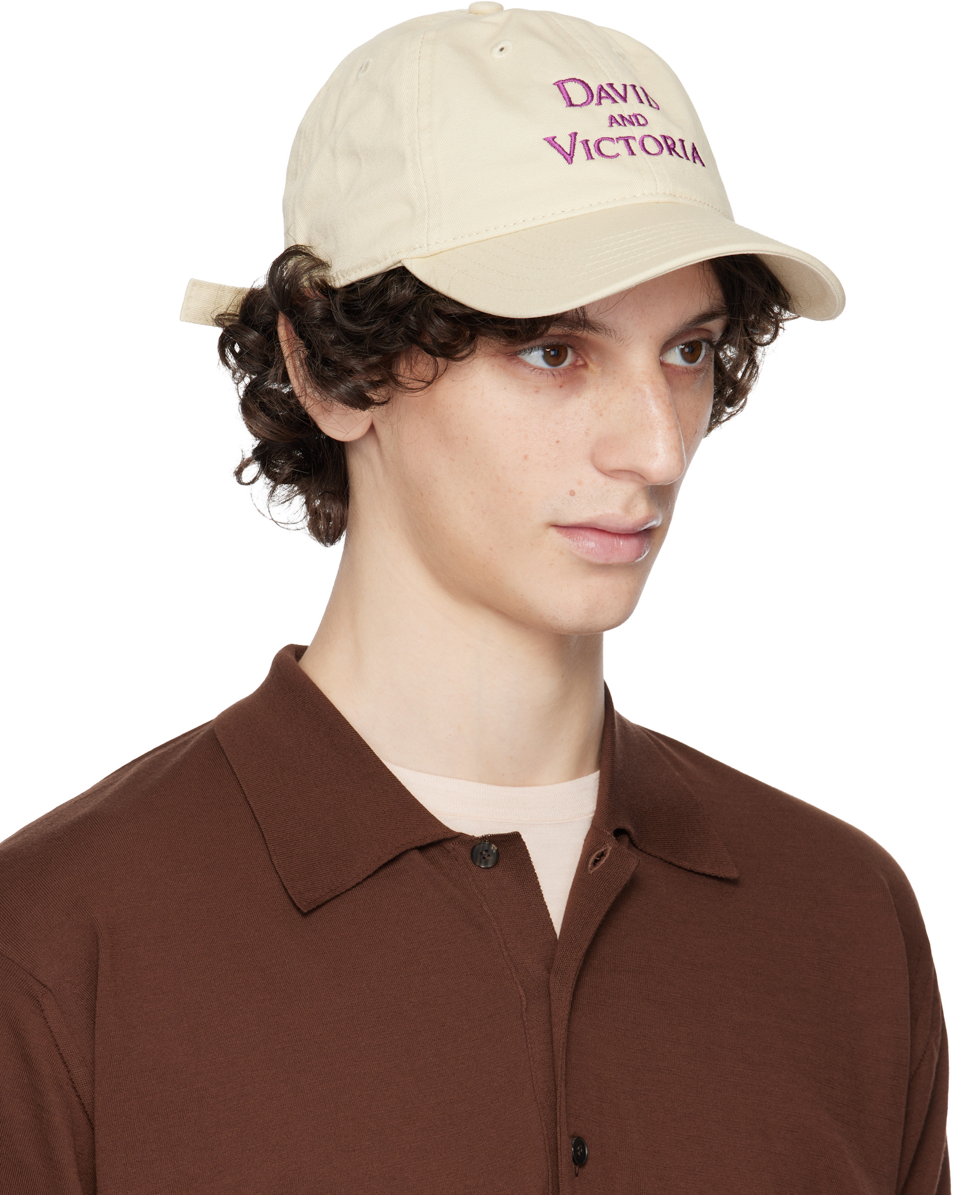 IDEA - Casquette 'David and Victoria' beige