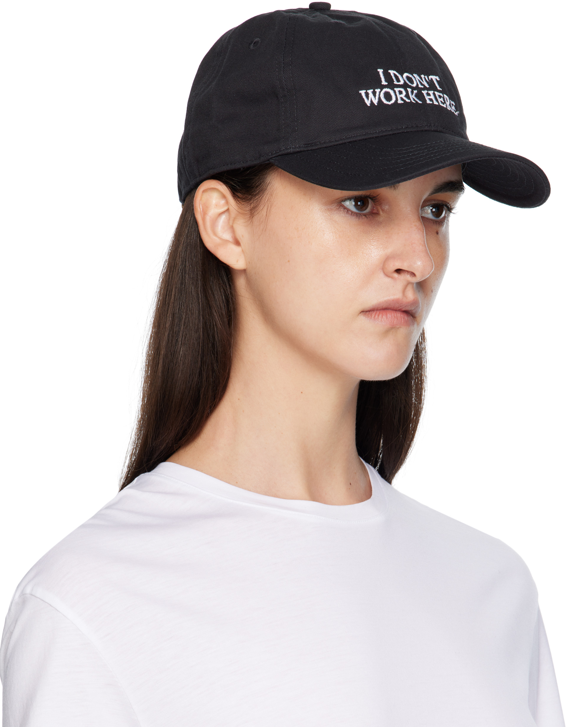 IDEA - Black 'SORRY I DON'T WORK HERE' Cap