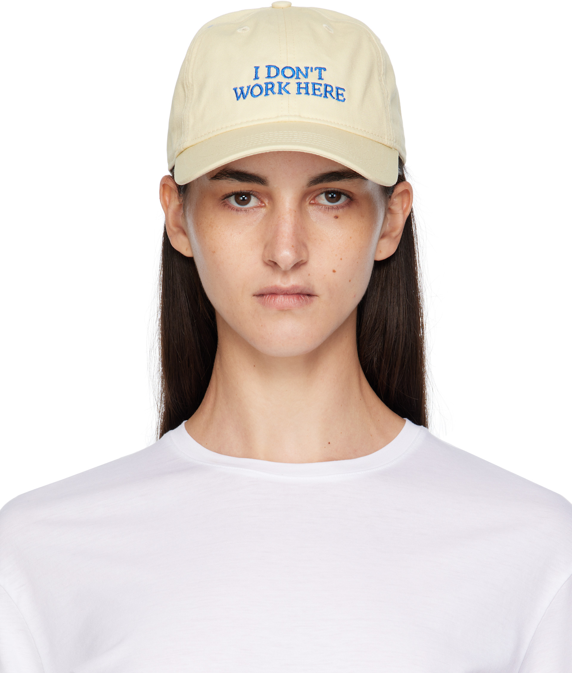 IDEA - Casquette 'SORRY I DON'T WORK HERE' beige
