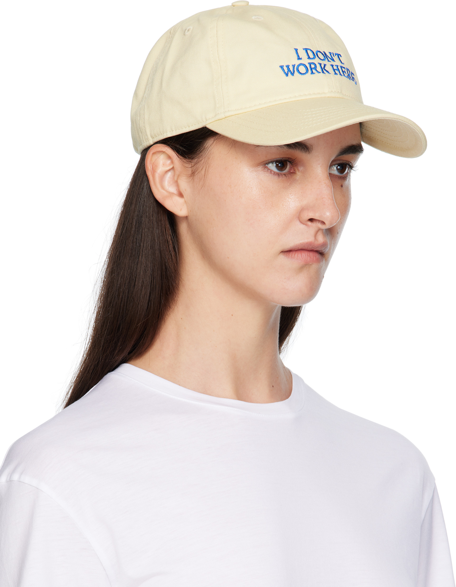 IDEA - Casquette 'SORRY I DON'T WORK HERE' beige
