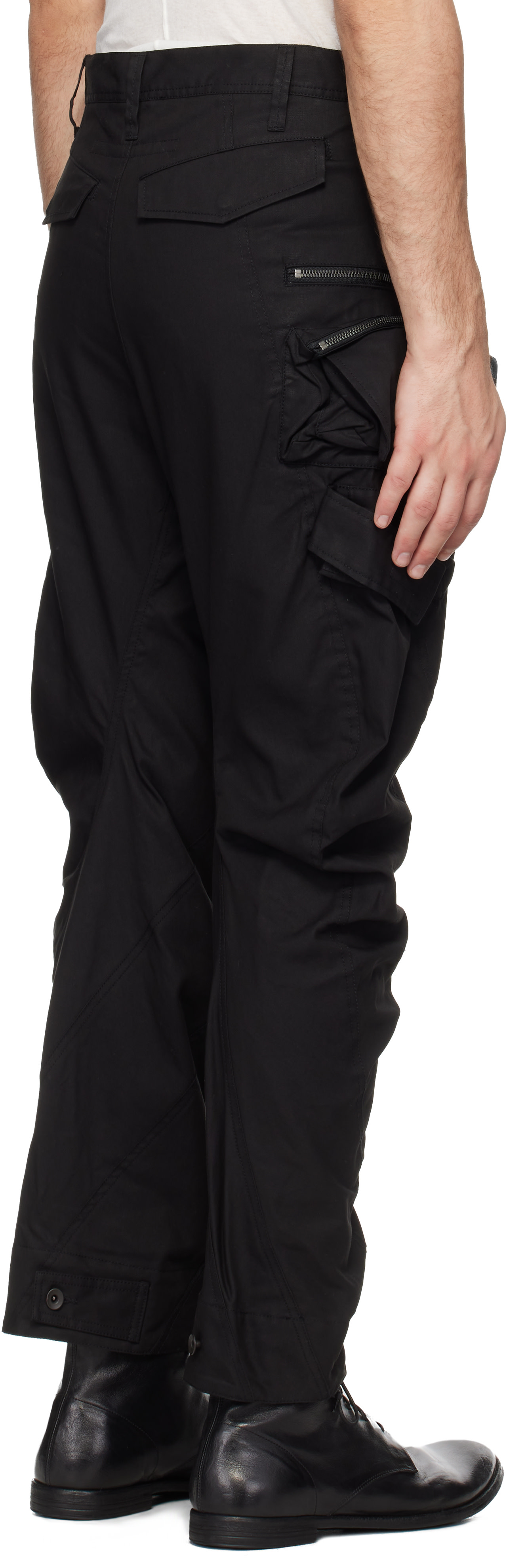 Julius: Black Tactical Cargo Pants | SSENSE