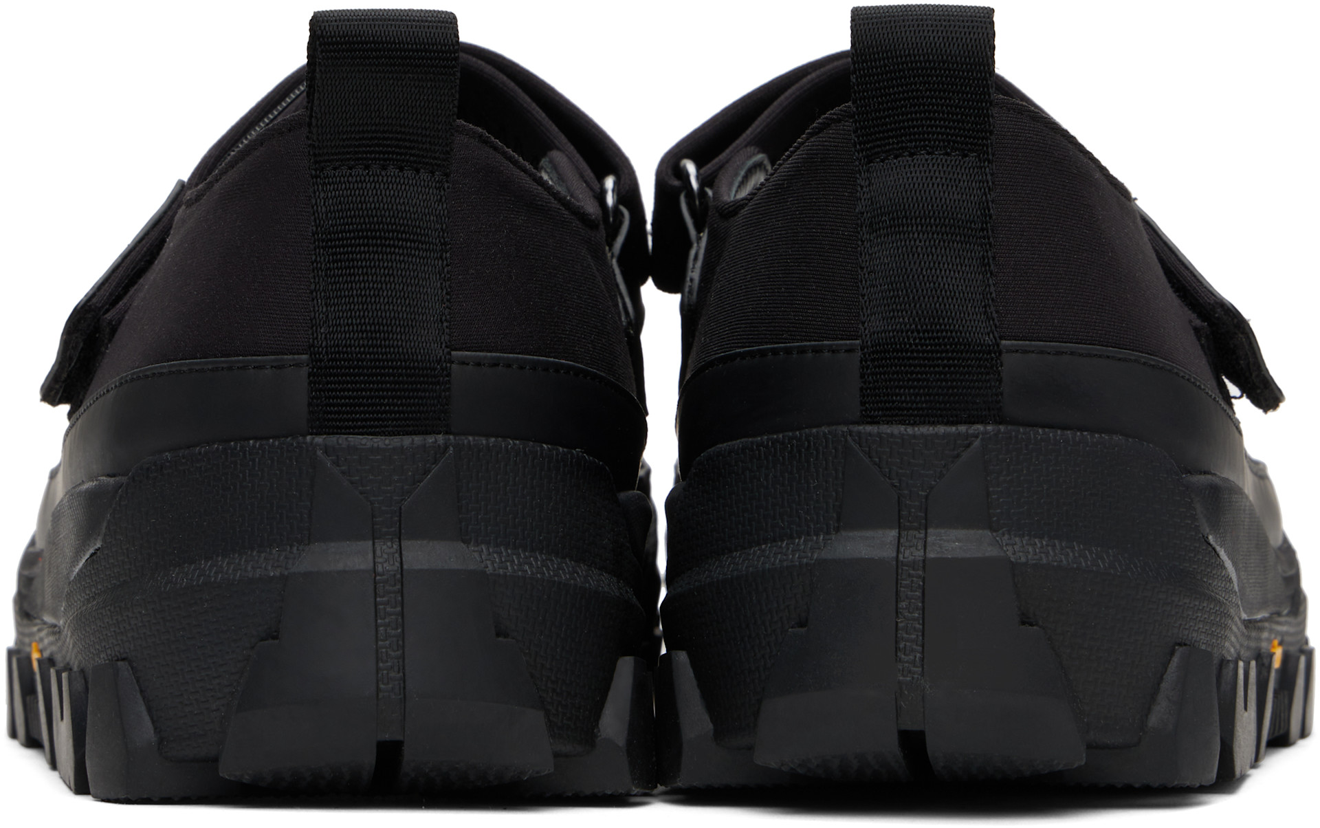 AMOMENTO: Black Vibram Mary Jane Ballerina Flats | SSENSE