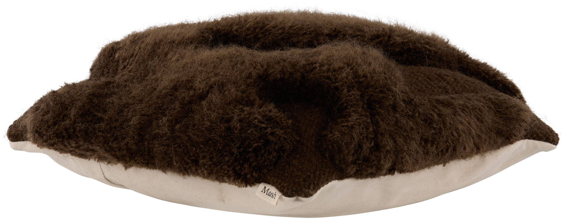 Mush Studios - Coussin Wooly brun exclusif à SSENSE