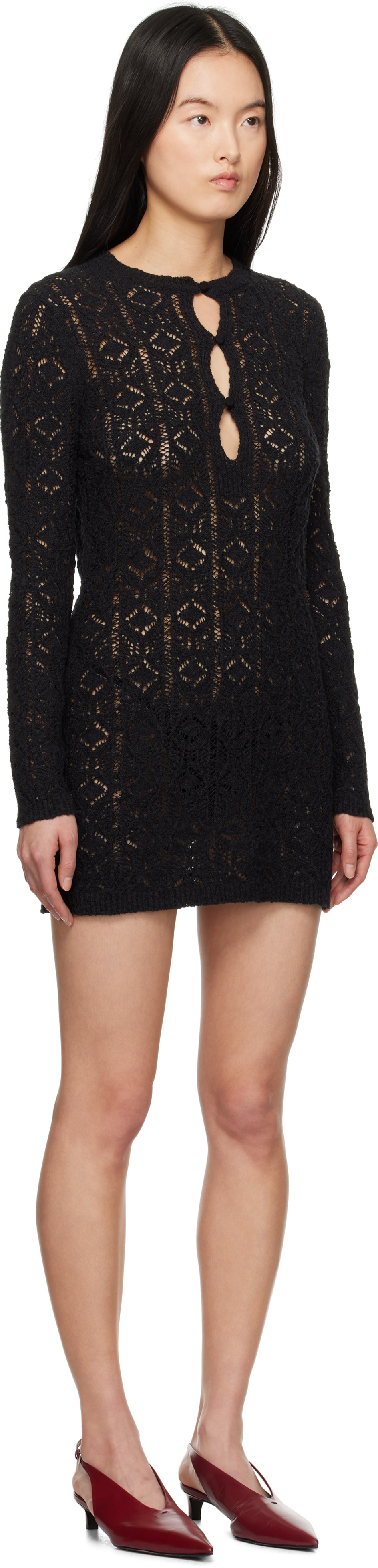 Loulou de Saison - Robe courte Evan noire