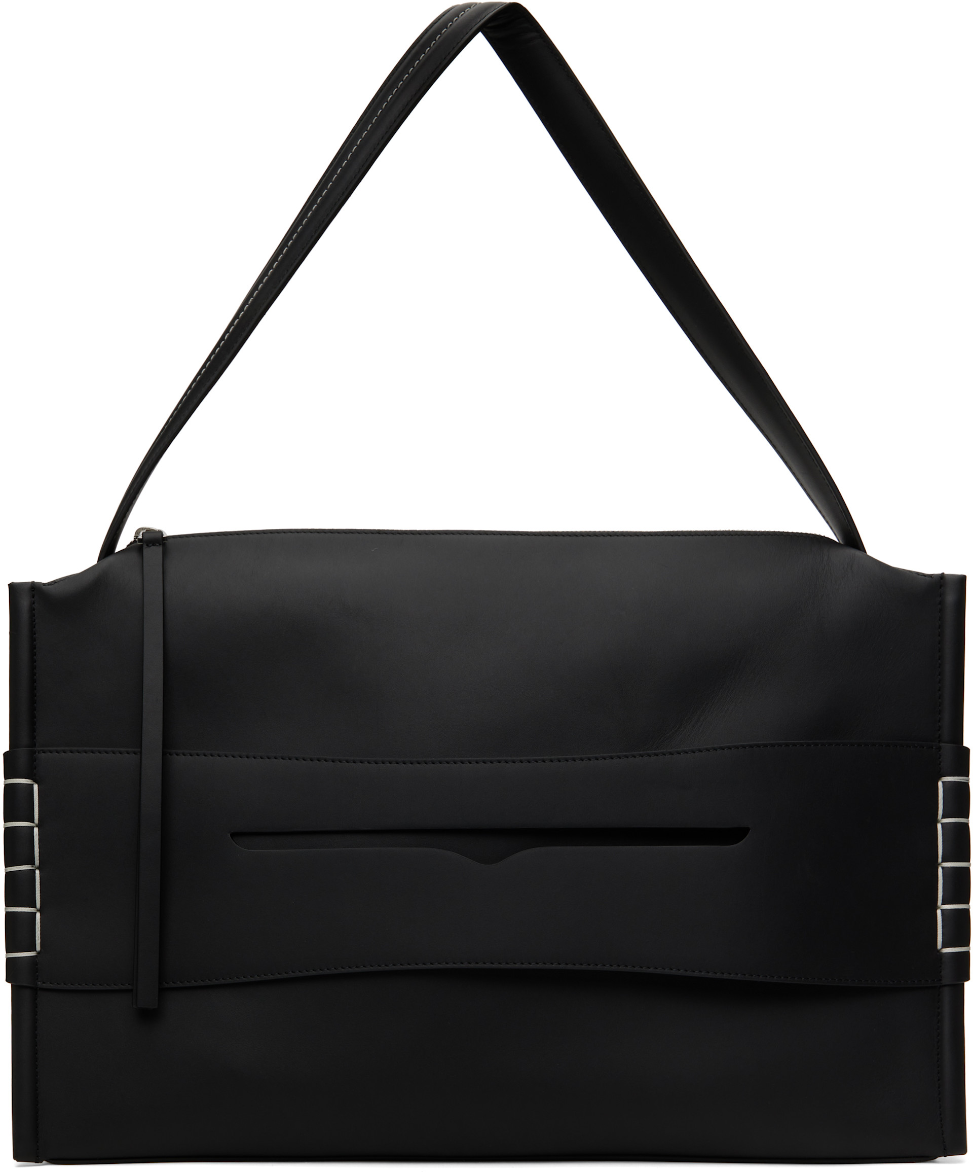 JW Anderson: Black Large Loafer Bag | SSENSE