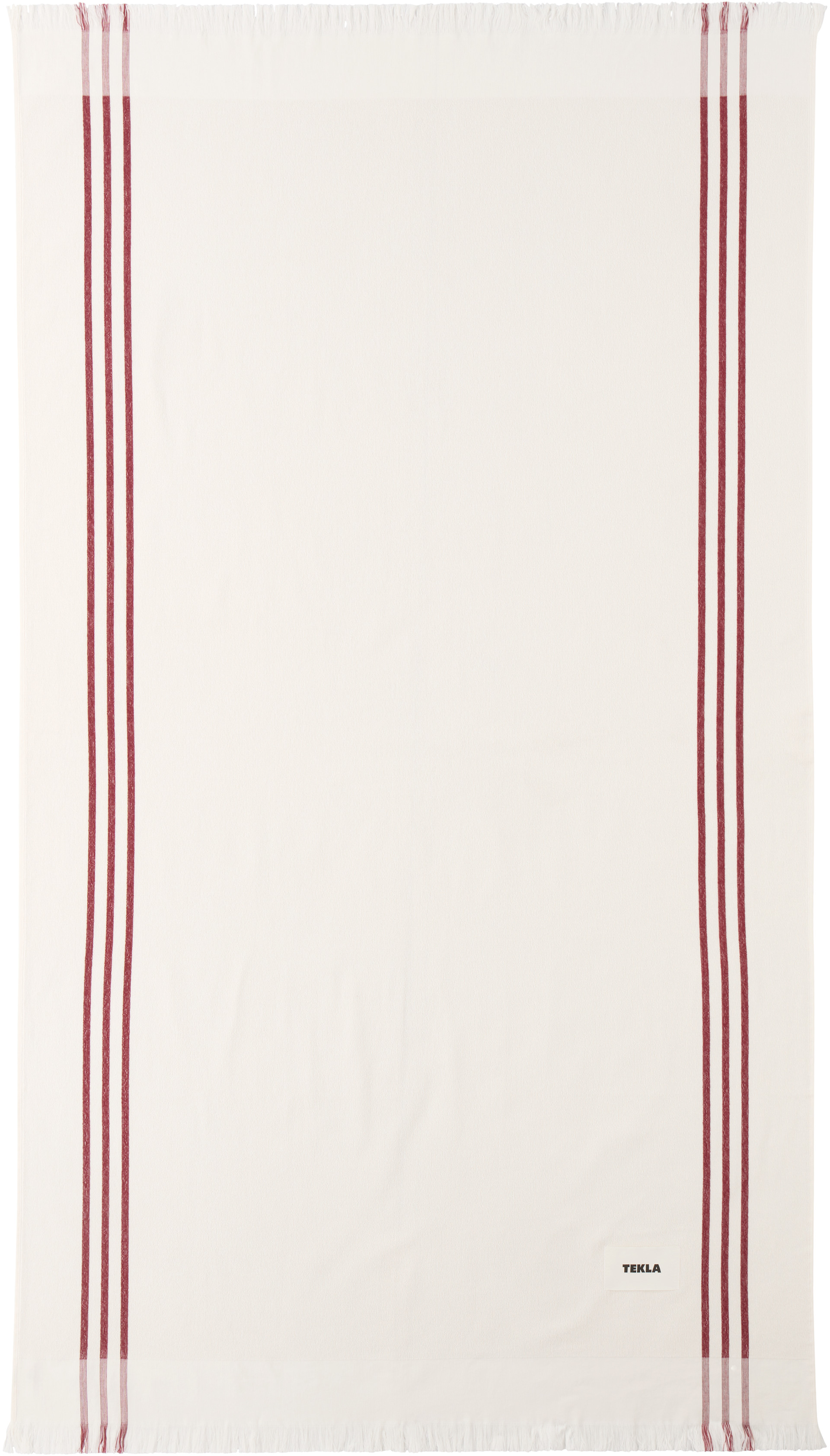 Tekla - Off-White Striped Beach Towel