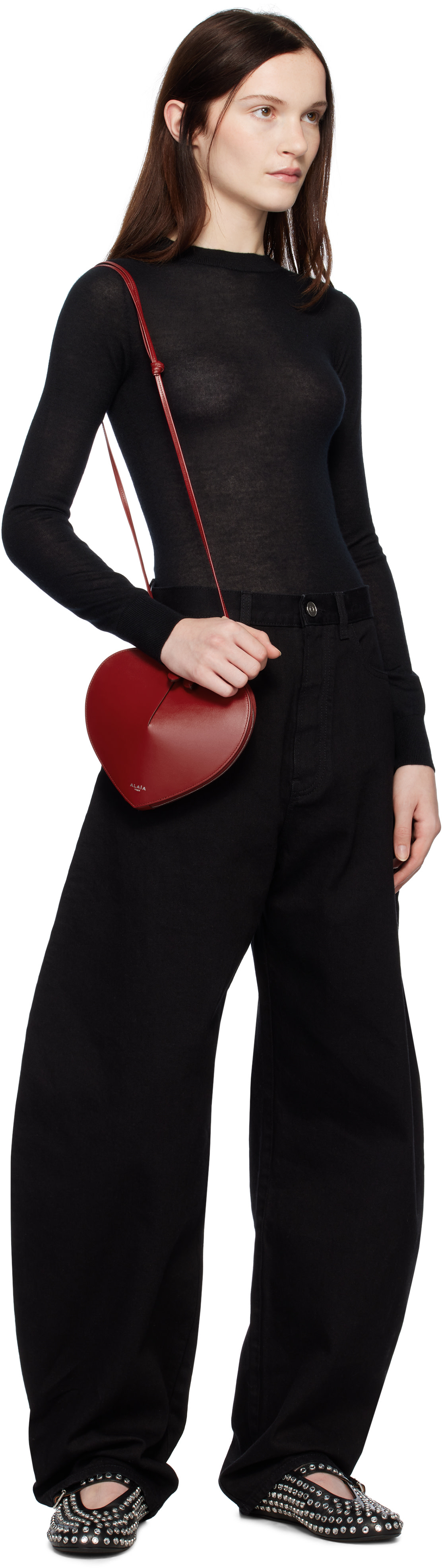 ALAÏA - Sac 'Le cœur' rouge