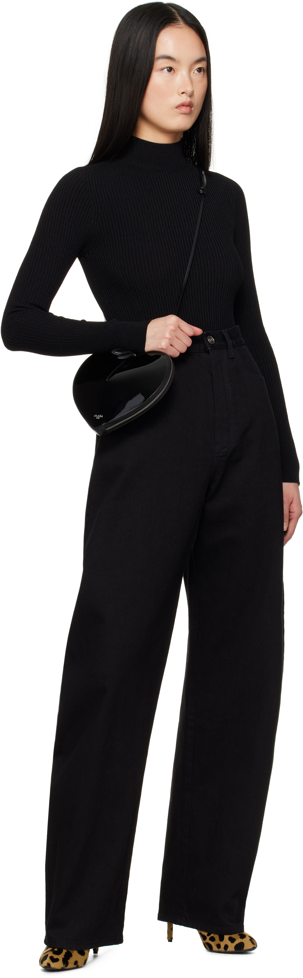 ALAÏA - Sac 'Le cœur' noir