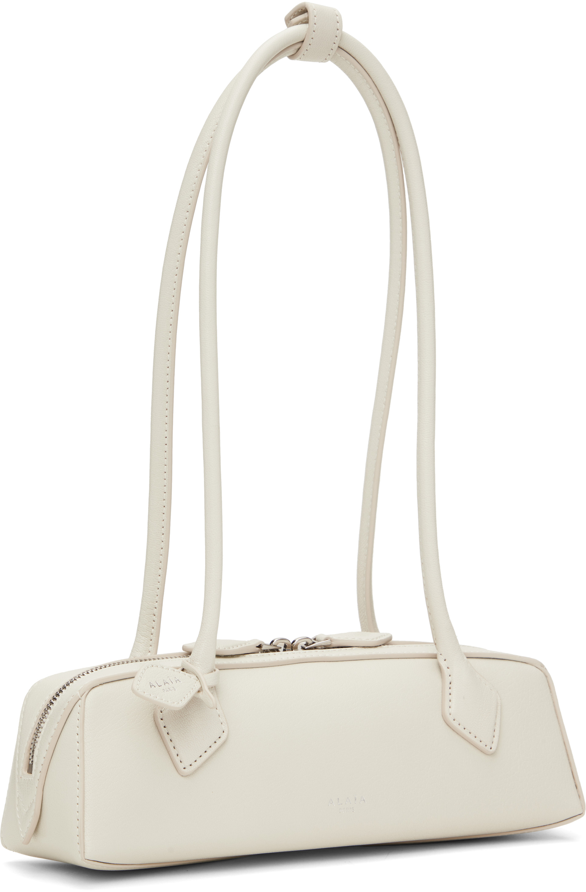 ALAÏA - Petit sac 'Le teckel' blanc cassé