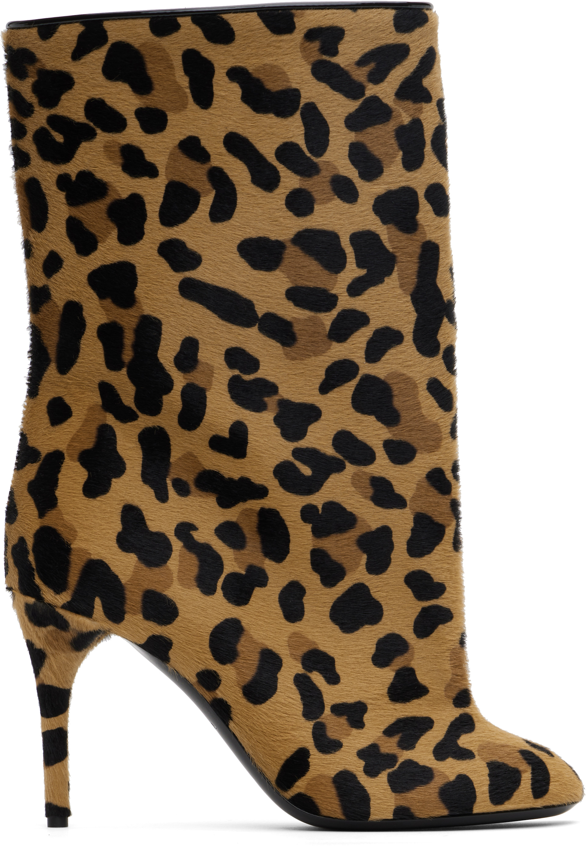 ALAÏA - Bottes 90 brun clair et noir