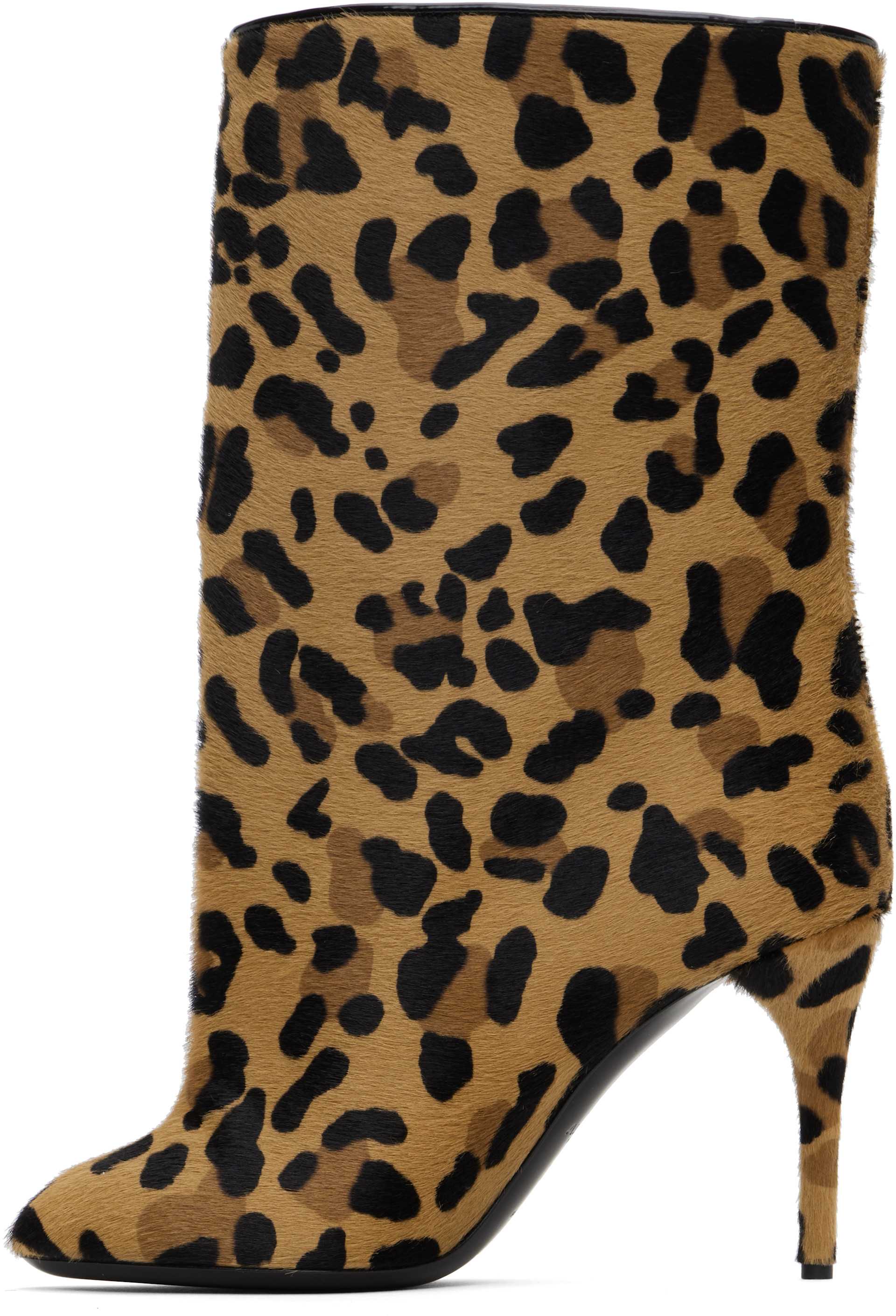 ALAÏA - Bottes 90 brun clair et noir