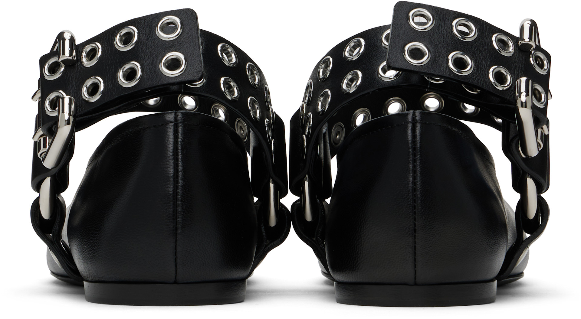 ALAÏA - Ballerines Biker noires