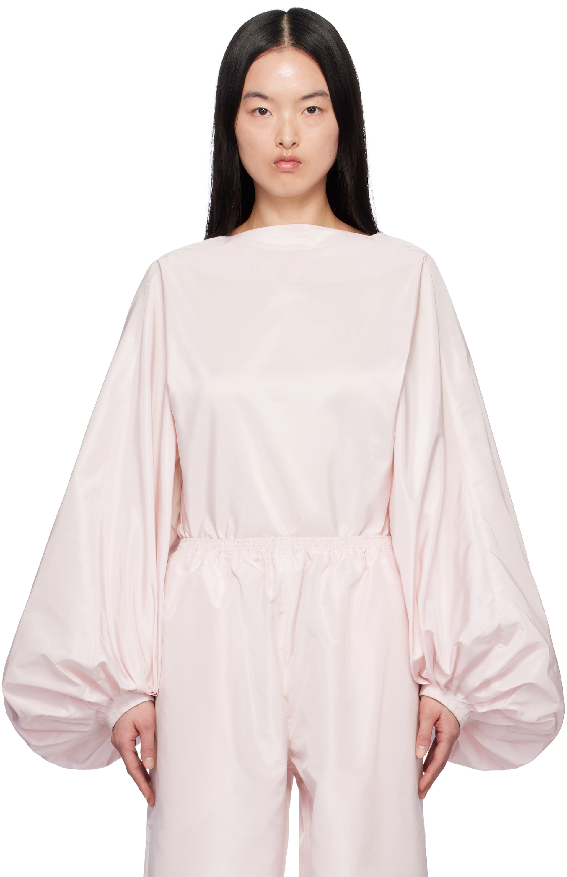 ALAÏA - 핑크 벌룬 바디수트