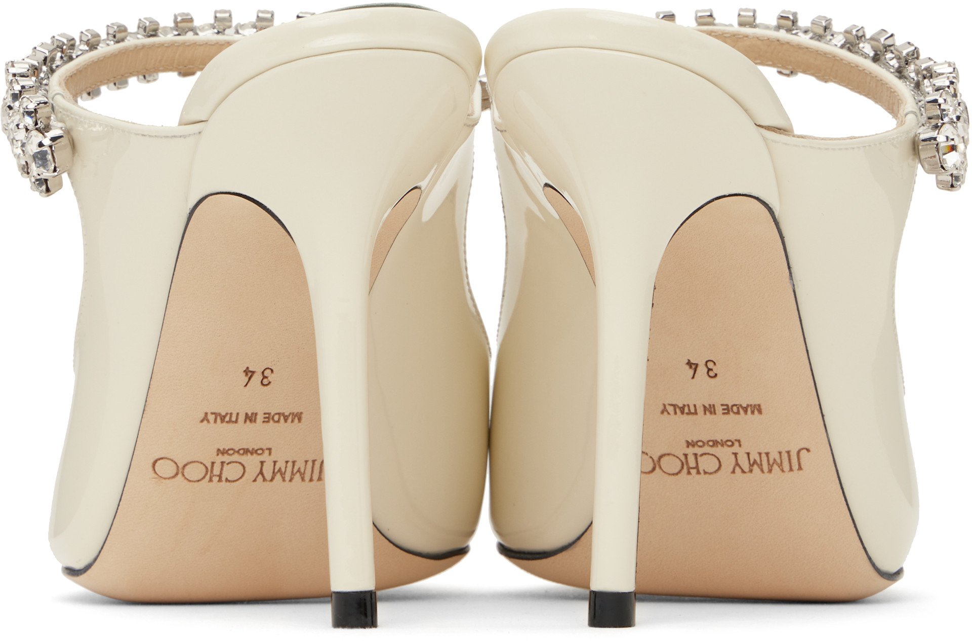 Jimmy Choo: SSENSE Exclusive Off-White Bing 100 Mules | SSENSE Jimmy Choo: SSENSE Exclusive Off-White Bing 100 Mules | SSENSE