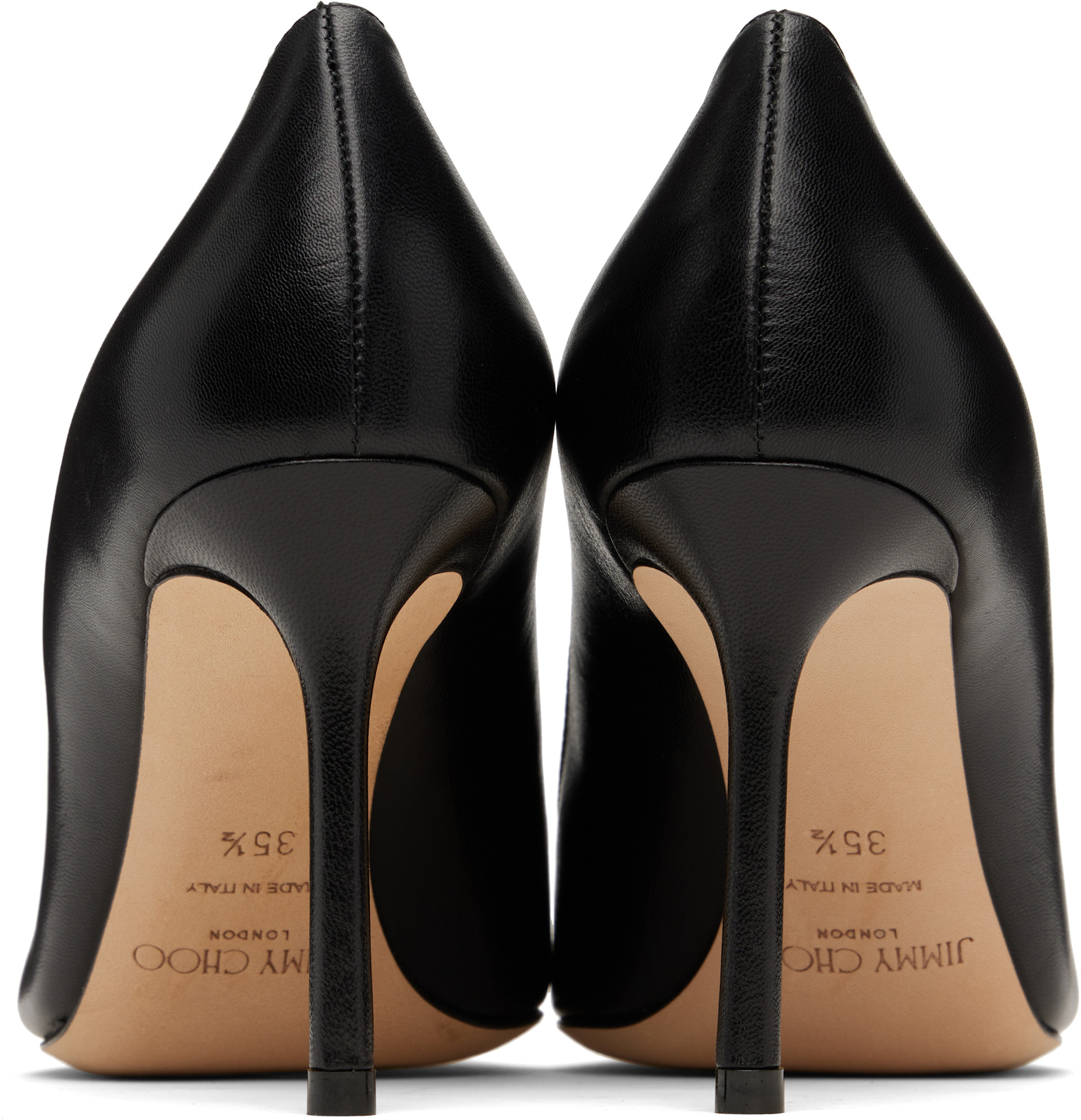 Jimmy Choo: Black Romy 85 Heels | SSENSE