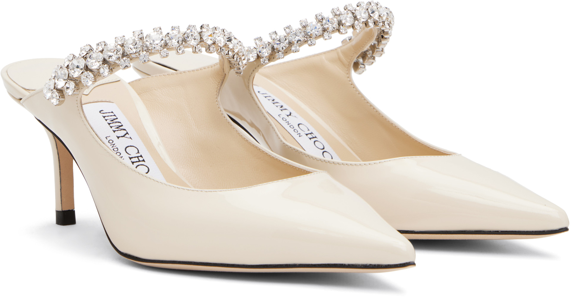 Jimmy Choo: Off-White Bing 65 Mules | SSENSE