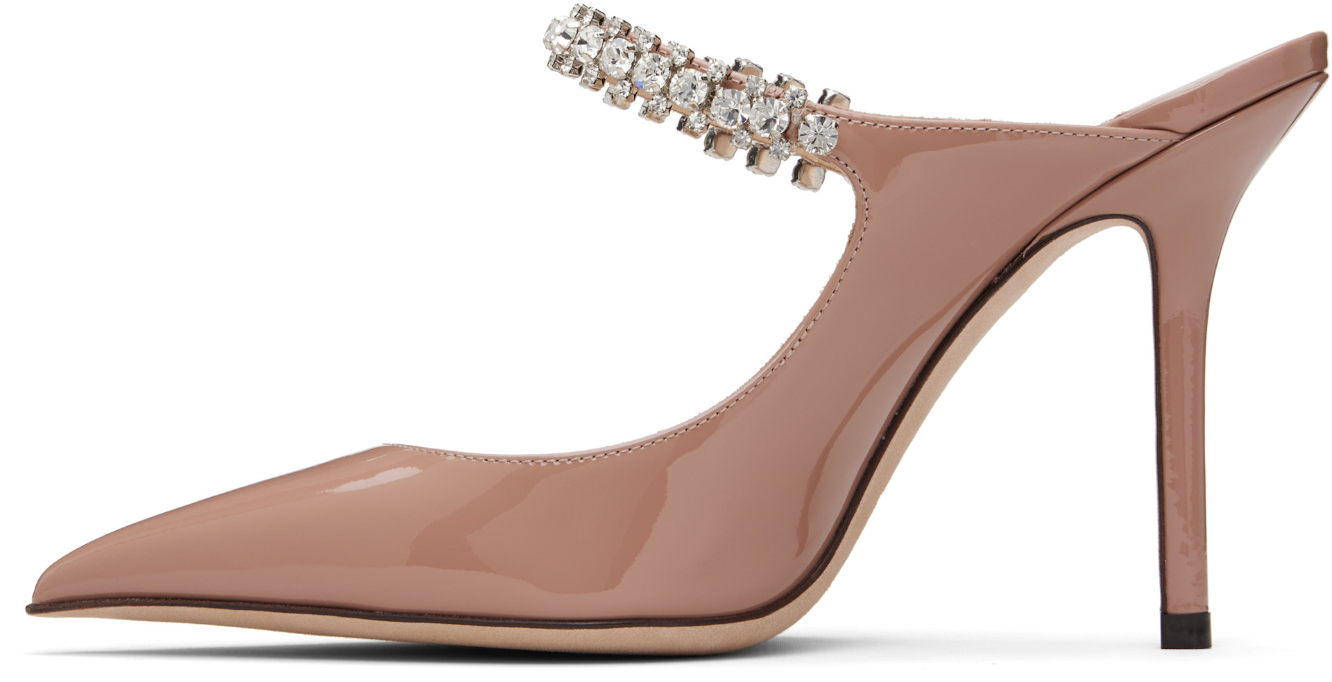 Jimmy Choo: Pink Bing 100 Mules | SSENSE