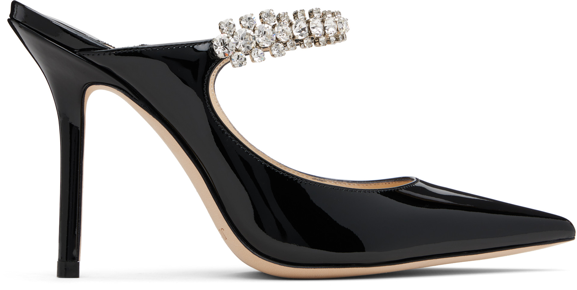 Jimmy Choo: ブラック Bing 100 ミュール | SSENSE 日本