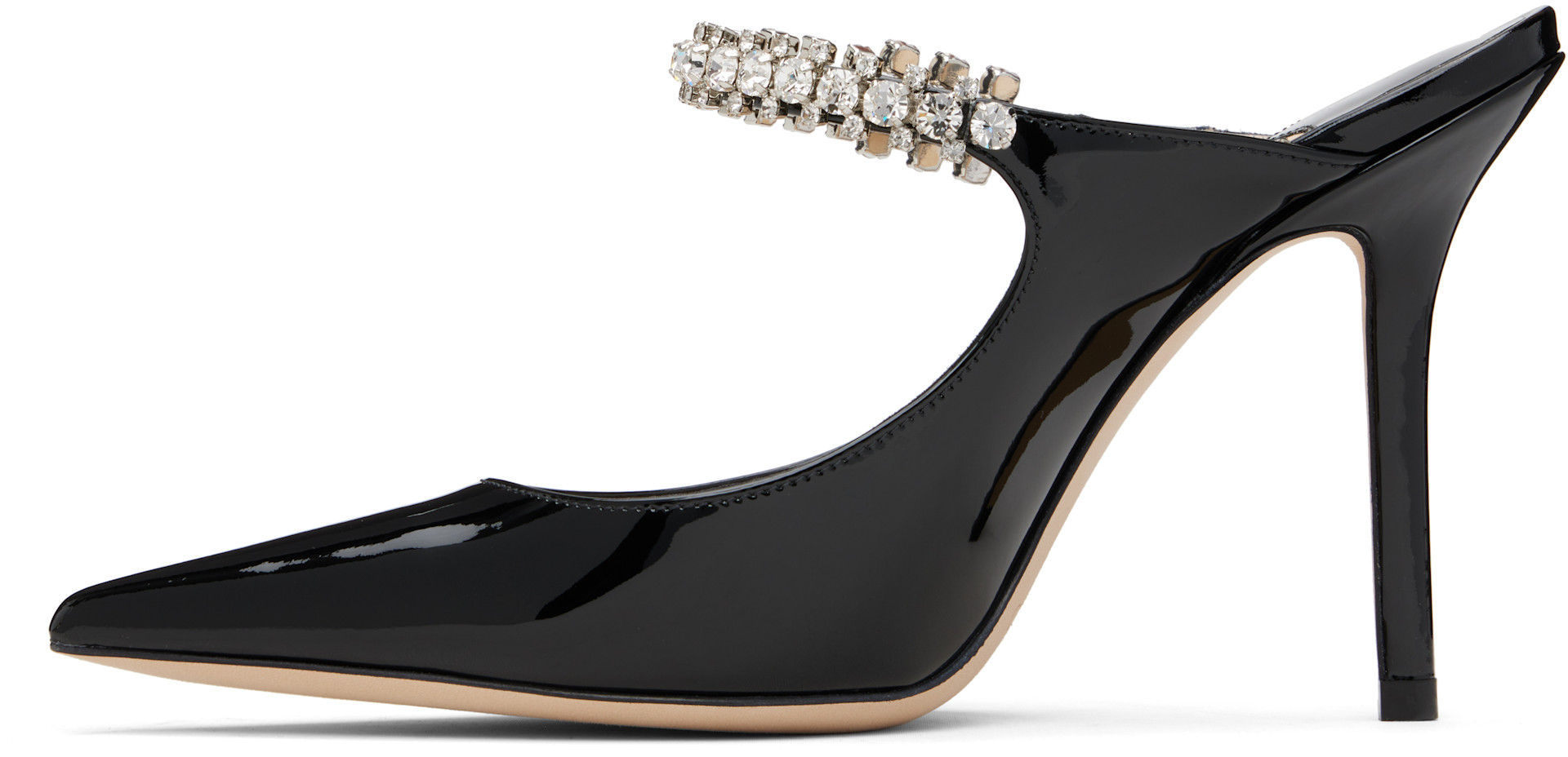 Jimmy Choo: ブラック Bing 100 ミュール | SSENSE 日本