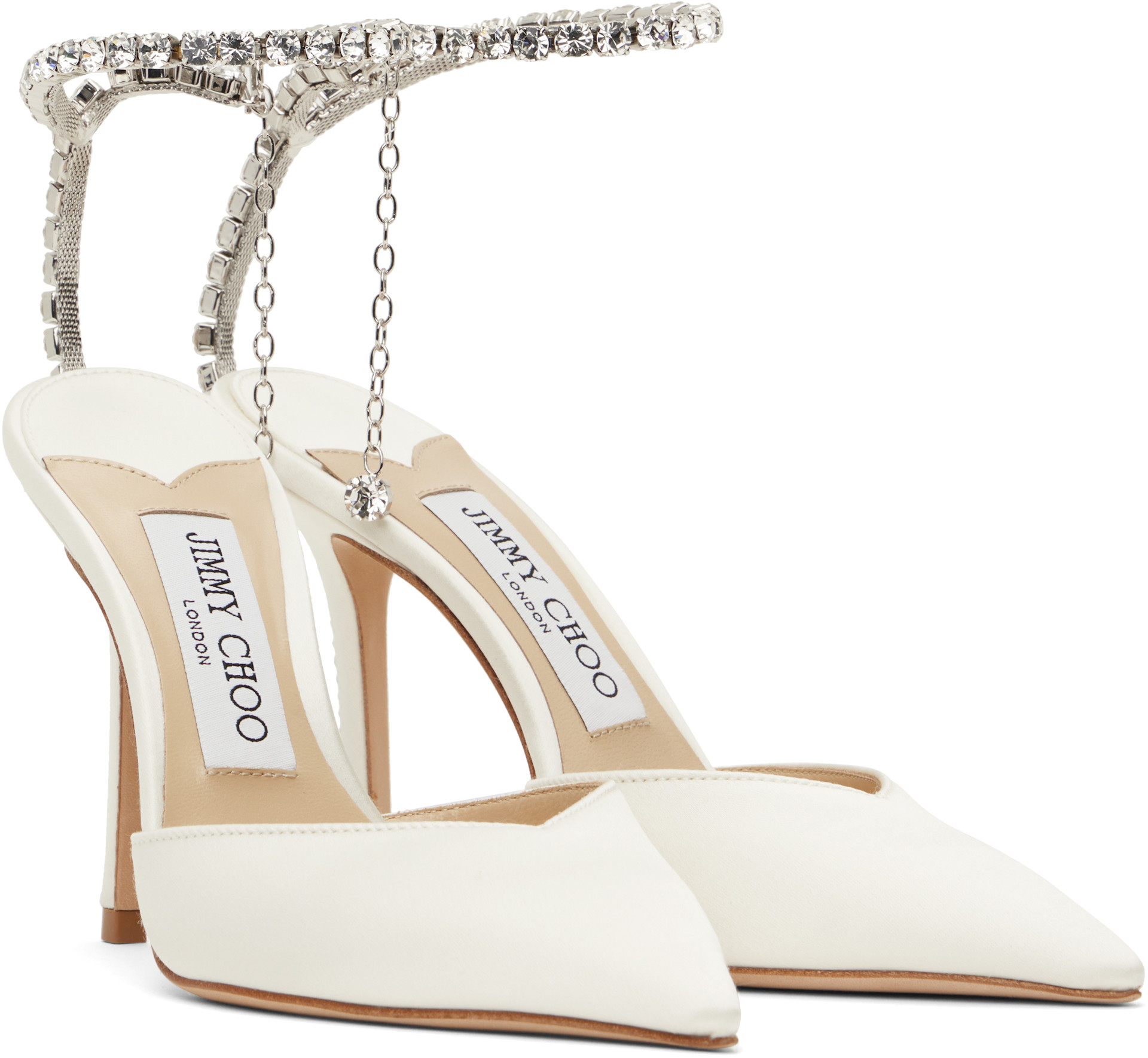 Jimmy Choo: Off-White Saeda 100 Heels | SSENSE