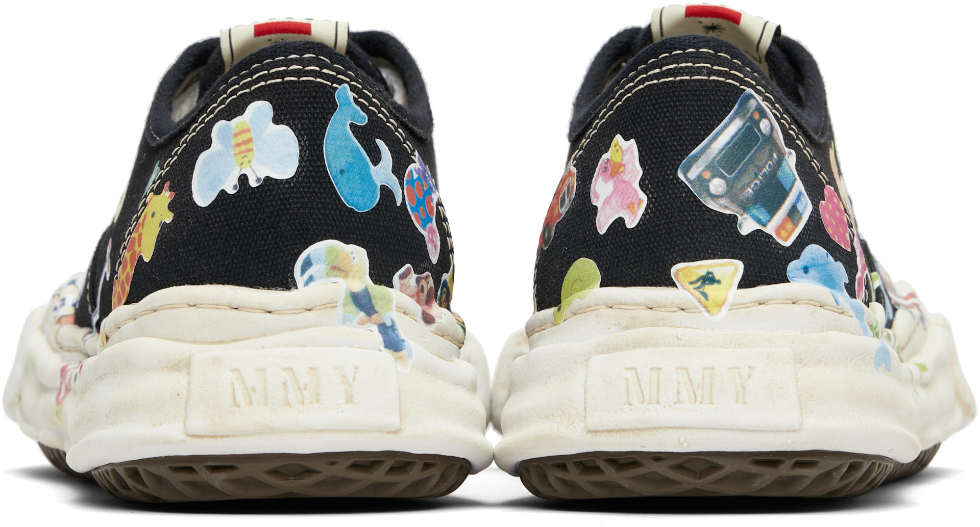 Maison MIHARA YASUHIRO: Black 'Baker' OG Sole Sticker Canvas
