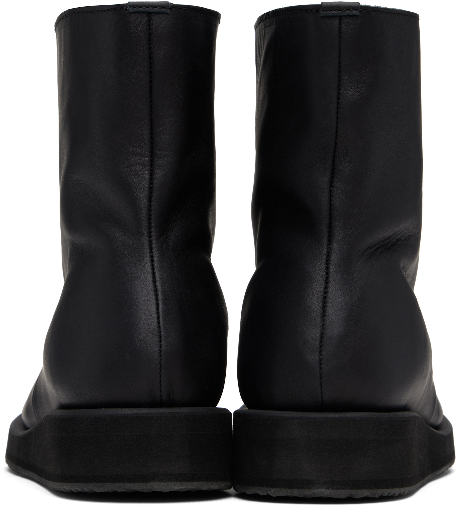 ★★ボブ★★分 YOHJI YAMAMOTO: Black Soft Matt BK High-Top Boots | SSENSE