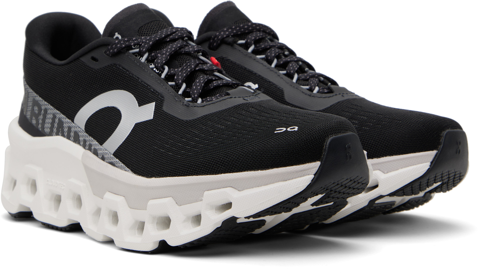 On: Black & White Cloudmonster 2 Sneakers | SSENSE