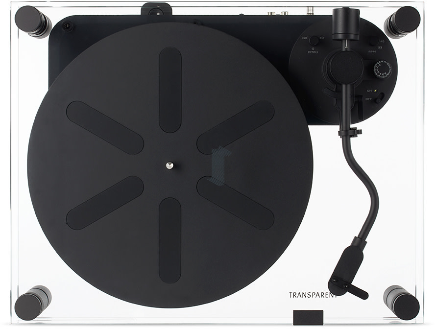Transparent - Black Transparent Turntable