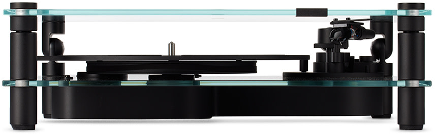 Transparent - Black Transparent Turntable