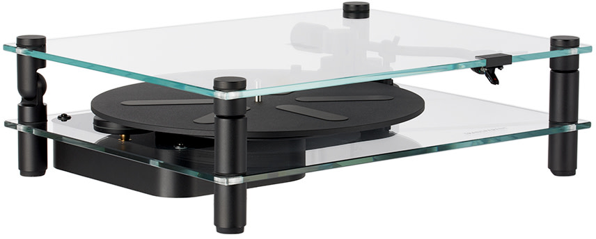 Transparent - Black Transparent Turntable
