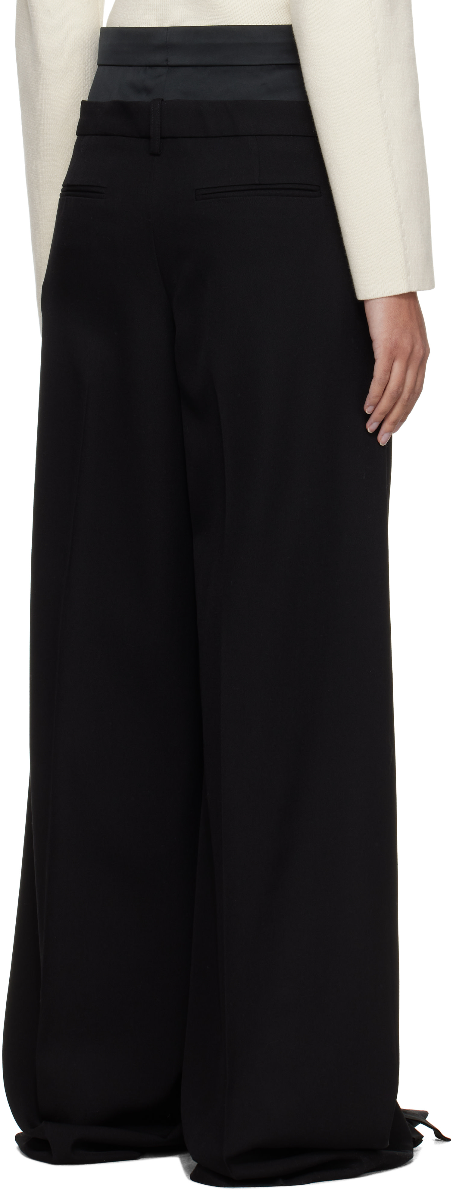 Erdem - Pantalon ample noir