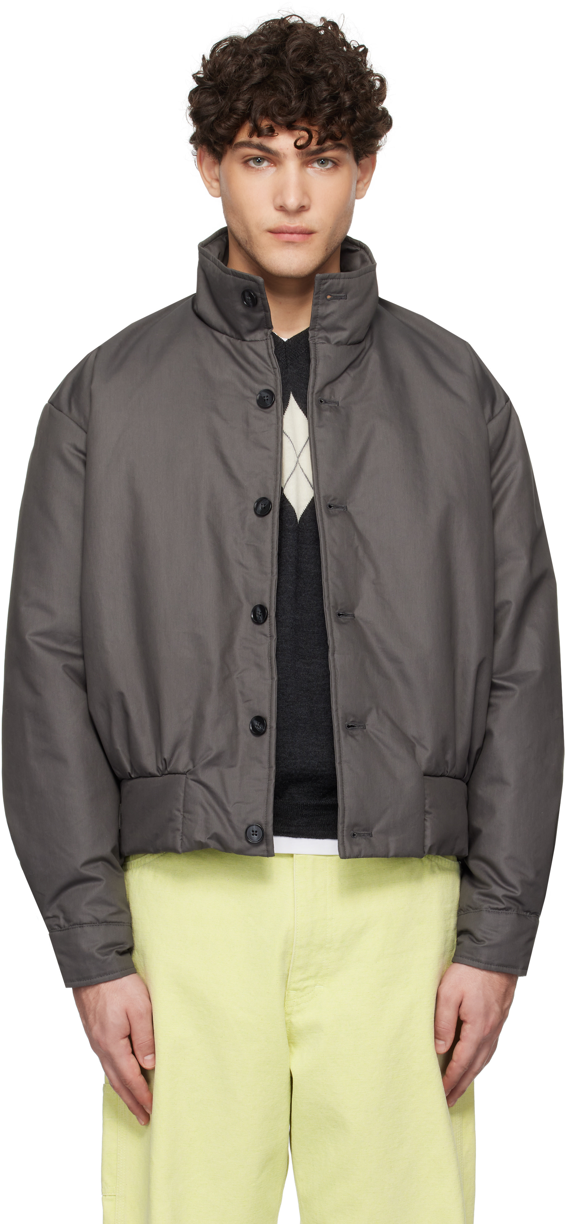 Paloma Wool - Gray Tate Bomber Jacket