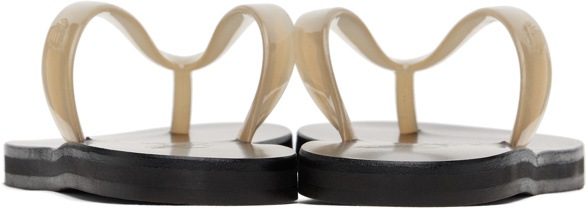 Ancient Greek Sandals: Off-White Saionara Jelly Flip-Flops | SSENSE