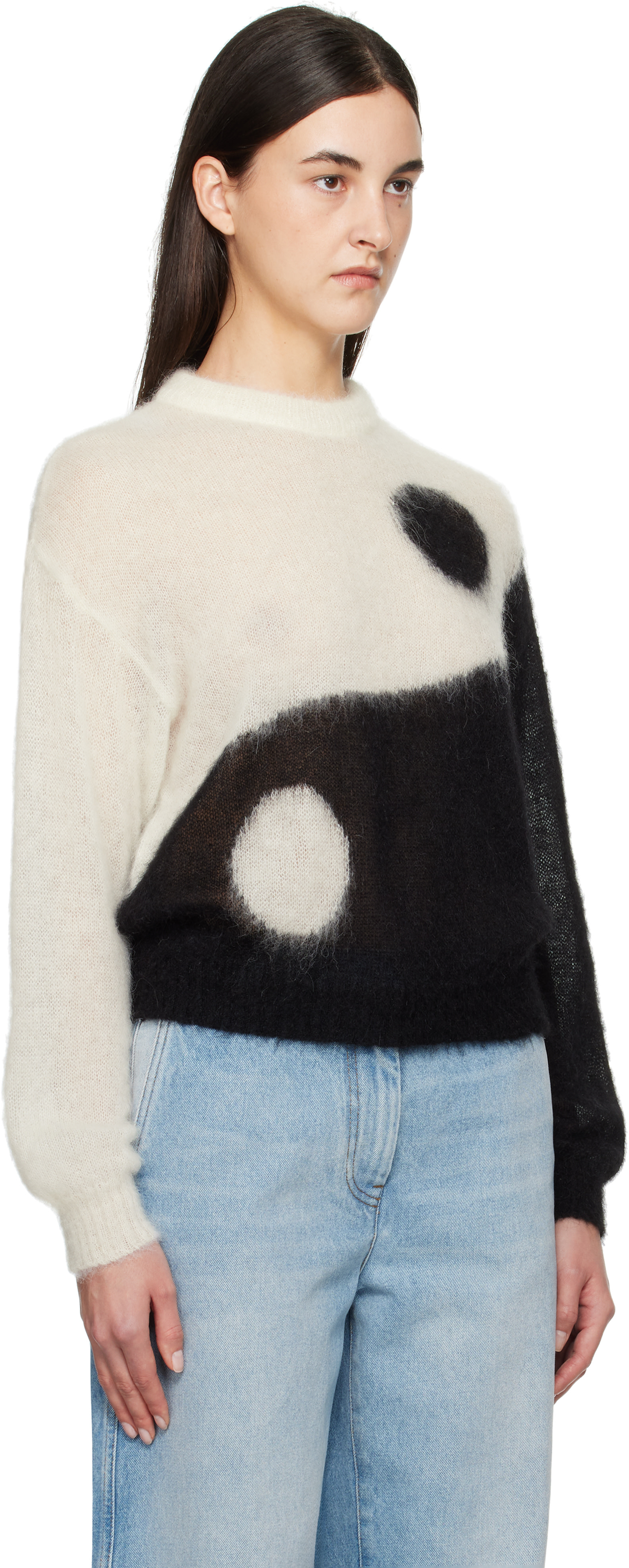 Moschino - Pull Tao noir et blanc