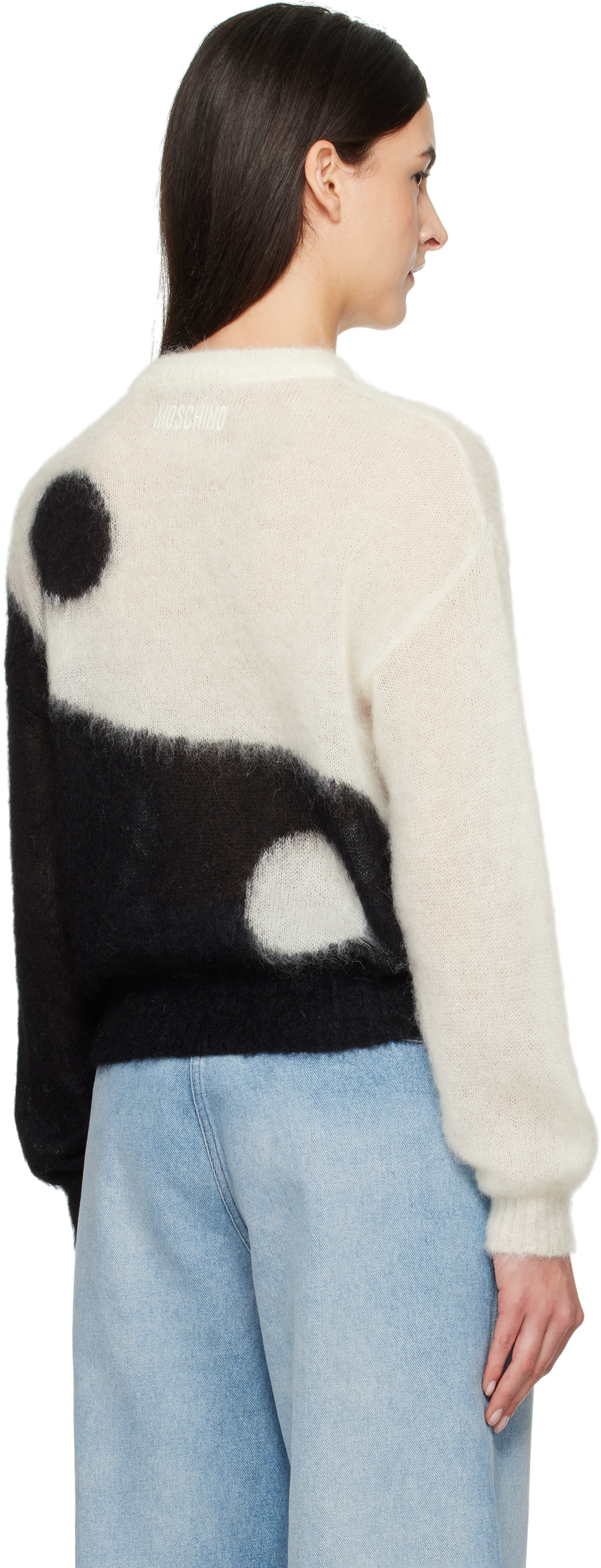 Moschino - Pull Tao noir et blanc