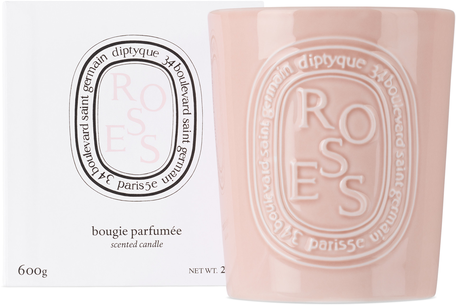 diptyque: Roses Large Candle | SSENSE