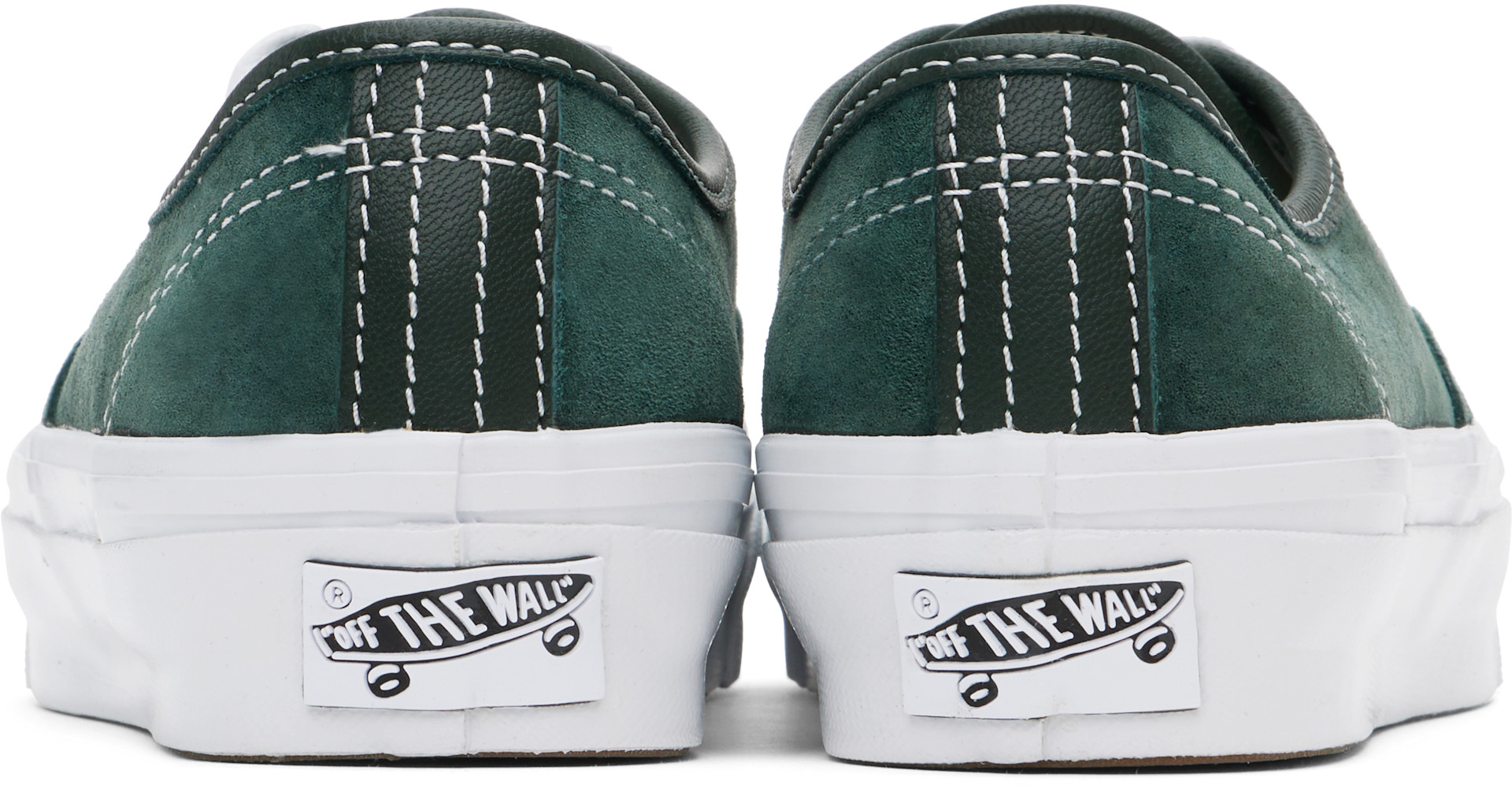 Vans - Baskets Authentic 44 vertes en suède - Premium