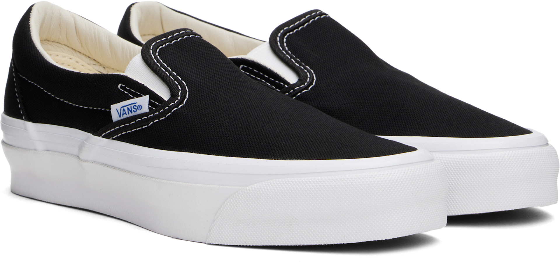 Vans: ブラック Reissue 98 スリッポンスニーカー | SSENSE 日本