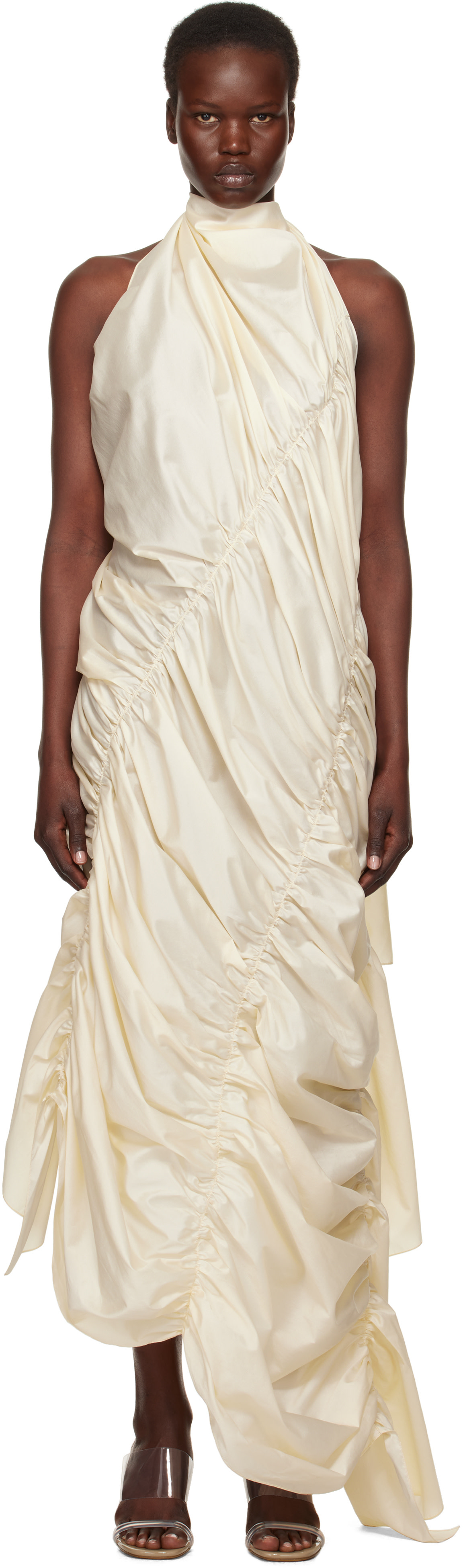 chinese dress ladies AFENDS Womens Gia - Cupro Maxi Dress main image 0
