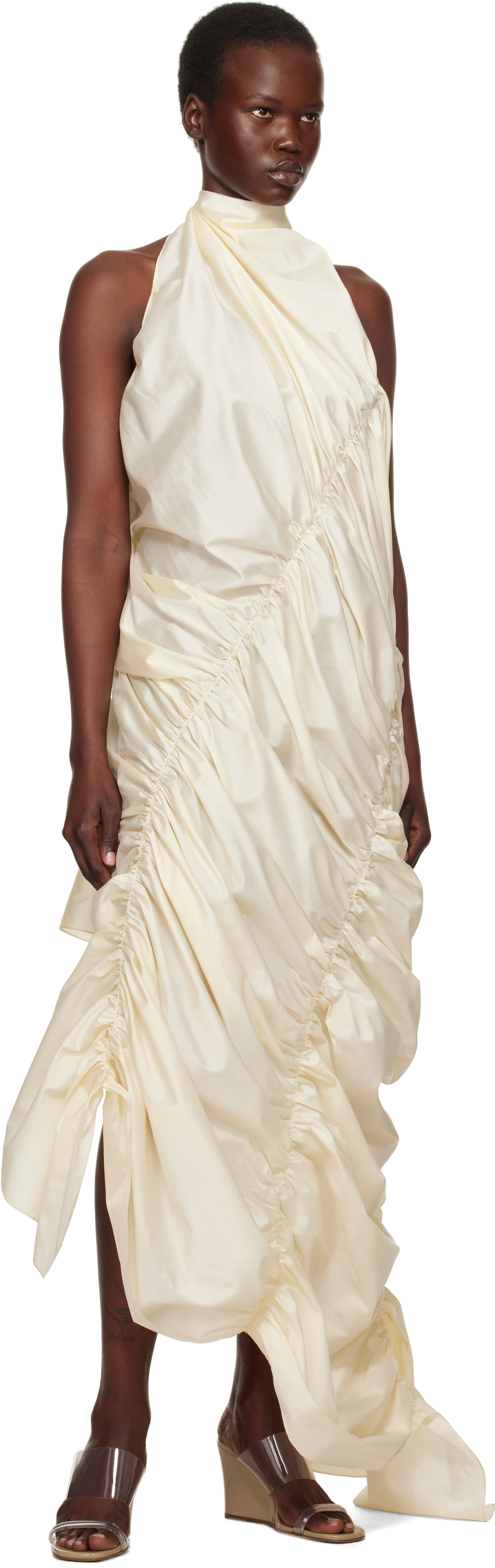 gia maxi dress Gia Maxi Dress in Ivory Multi- Misses, Plus and Extended Plus (M,3X,4X
