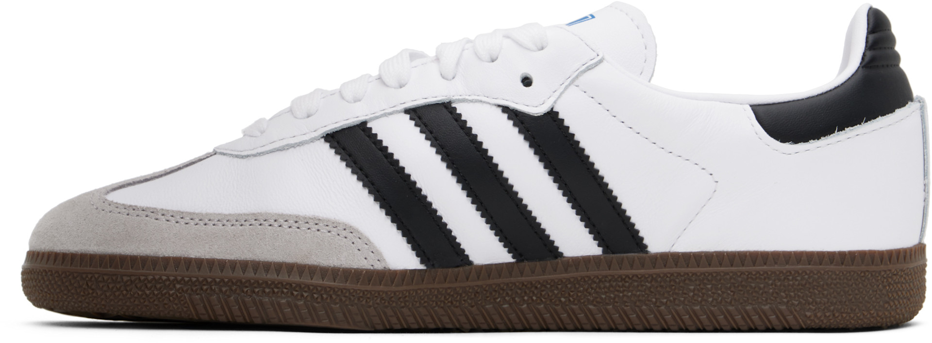 adidas Originals: White & Black Samba OG Sneakers | SSENSE adidas Originals: White & Black Samba OG Sneakers | SSENSE