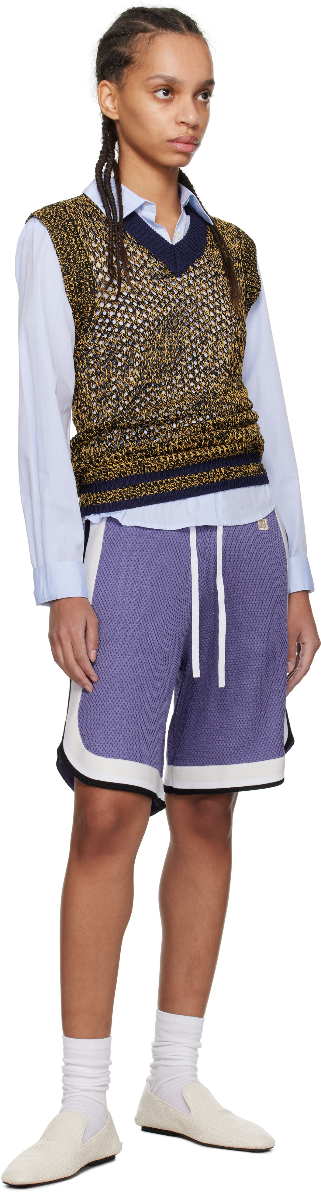 Wales Bonner - Short Rio mauve