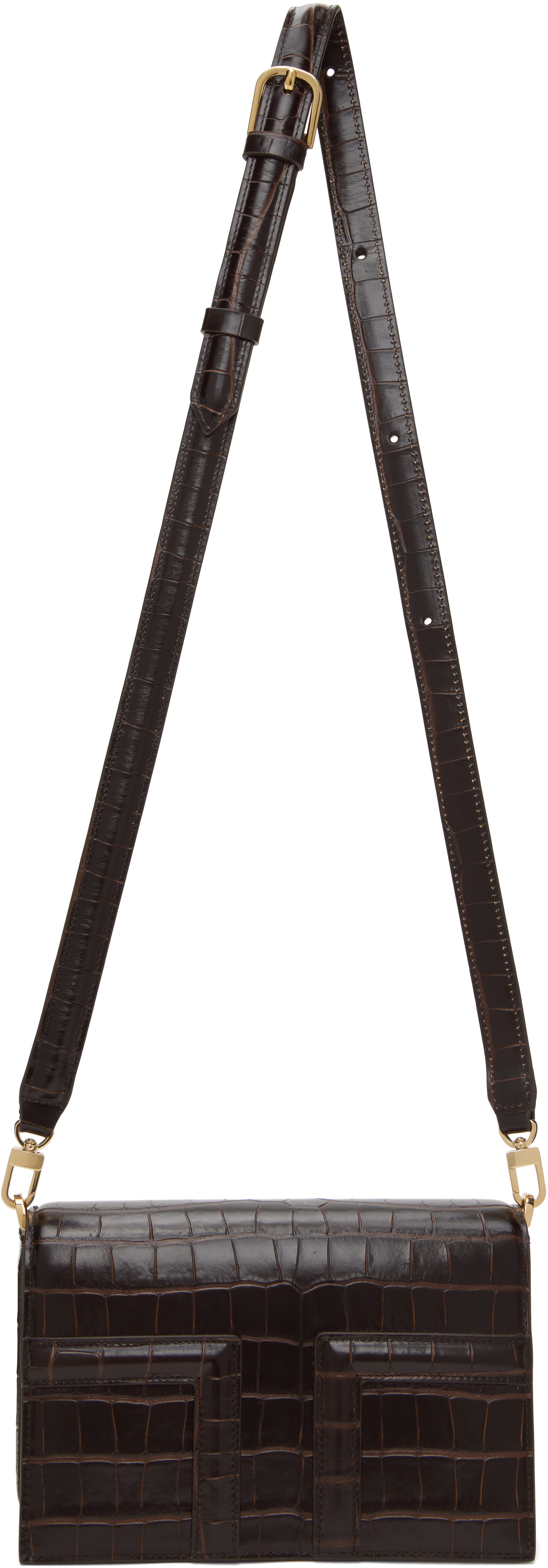 TOTEME: Brown Mini T-Flap Bag | SSENSE Canada