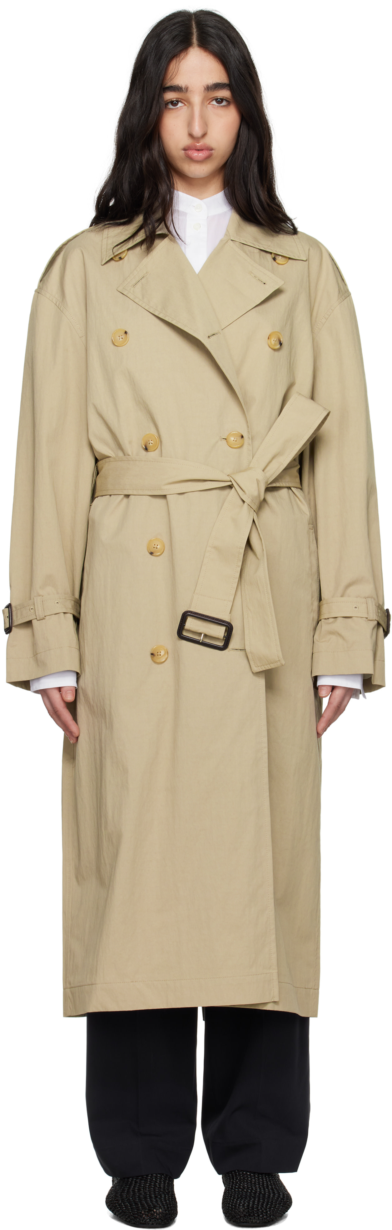 Totem トレンチコート セール TOTEME/トーテム】OVERSIZED TRENCH JACKET（トレンチコート）｜AP