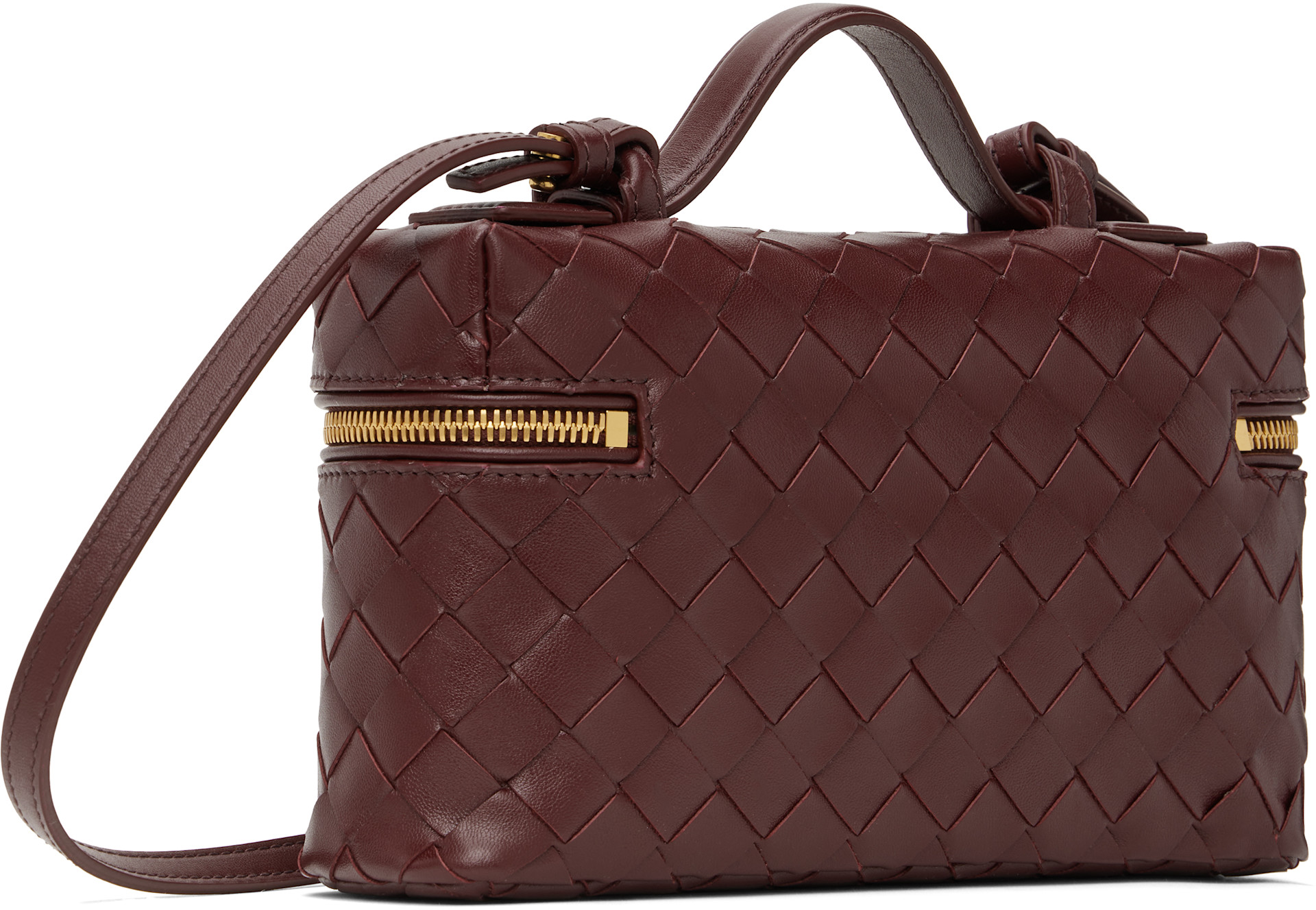 Bottega Veneta: バーガンディ Bang Bang バッグ | SSENSE 日本