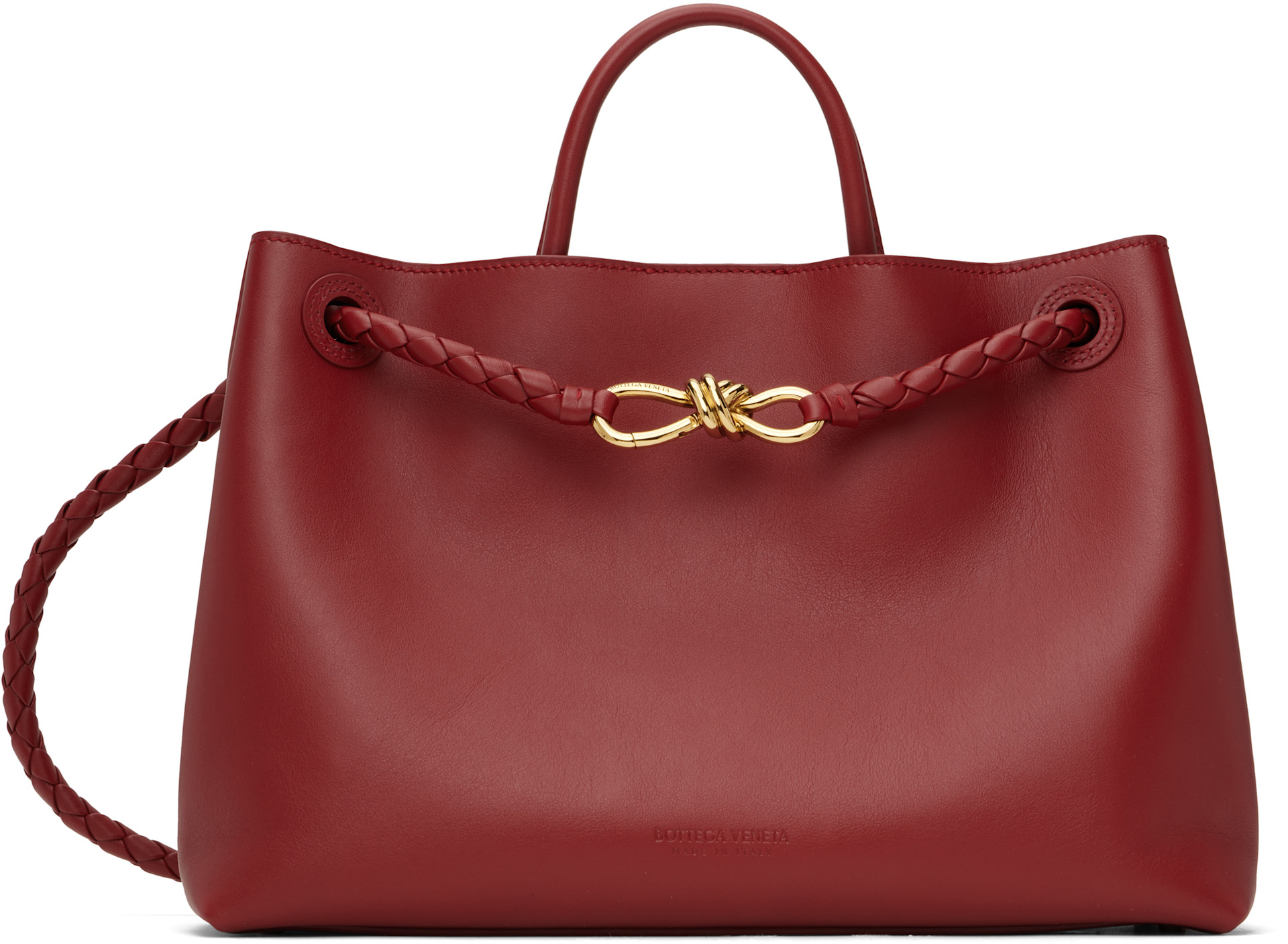 Bottega Veneta: レッド Andiamo バッグ | SSENSE 日本