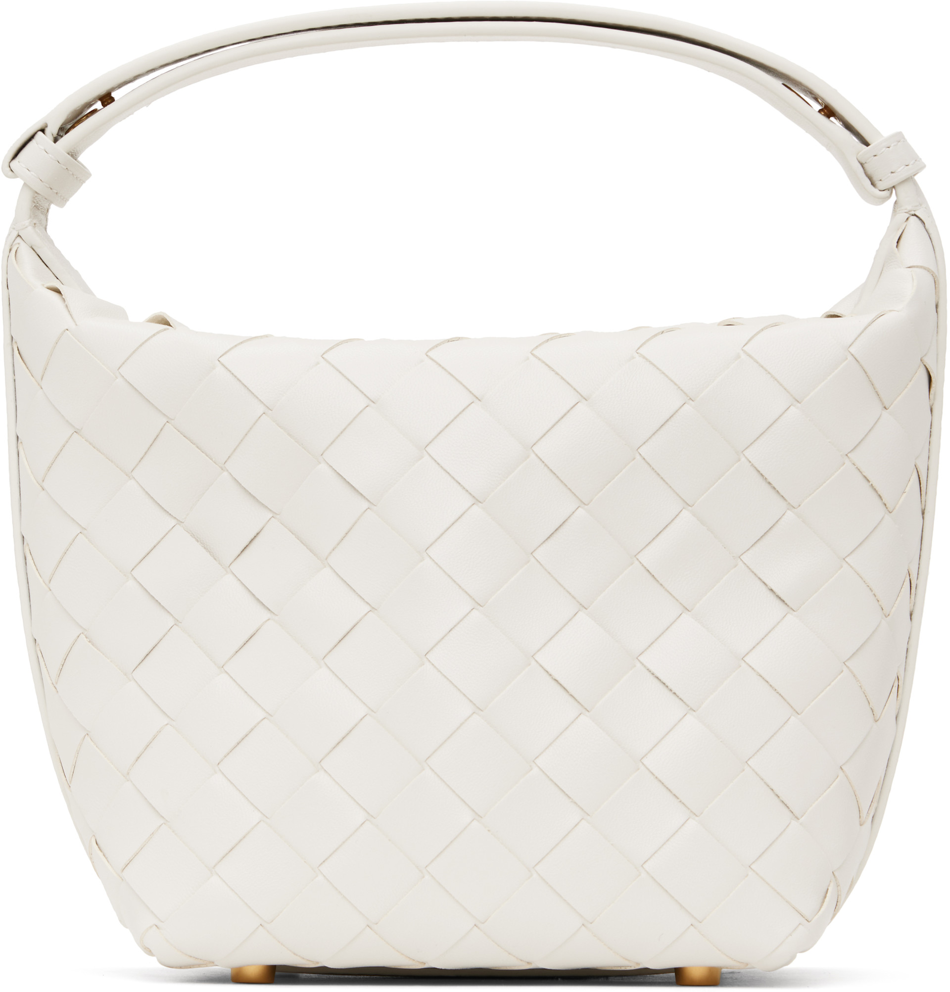 Bottega Veneta - Micro sac Wallace blanc