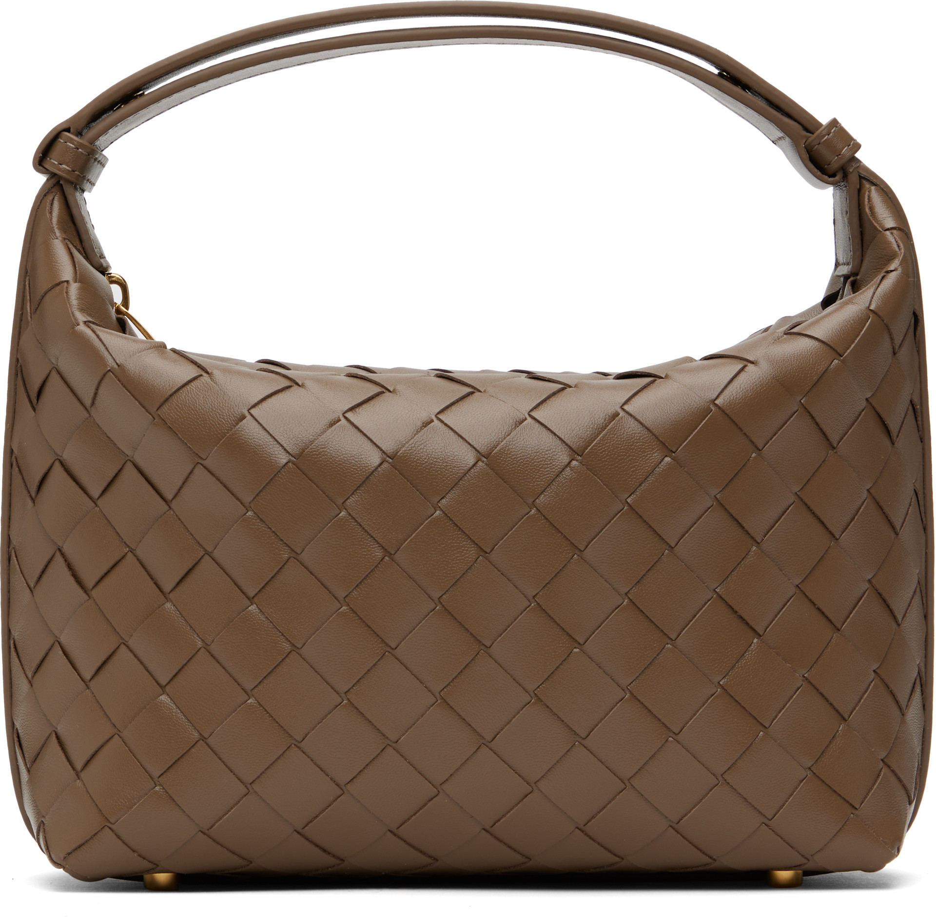 Bottega Veneta: トープ ミニ Wallace バッグ | SSENSE 日本