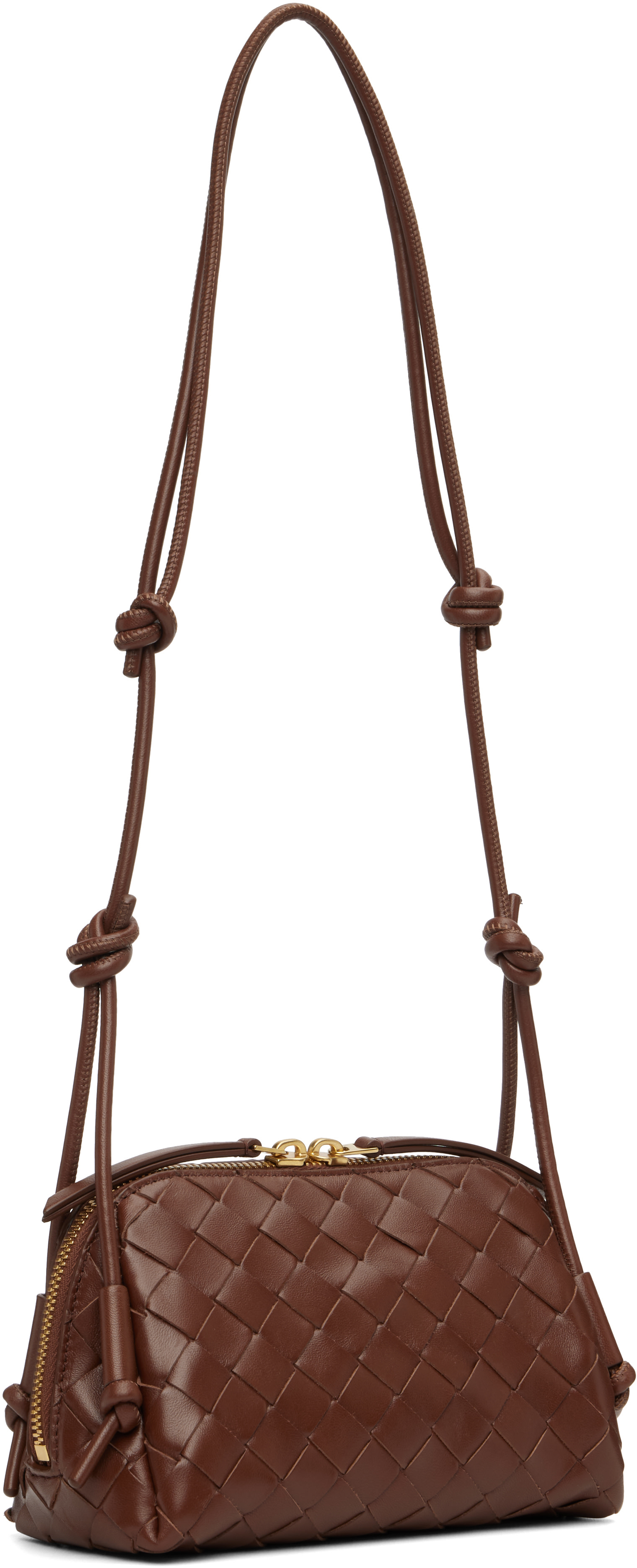 Bottega Veneta: Burgundy Concert Bag | SSENSE Canada